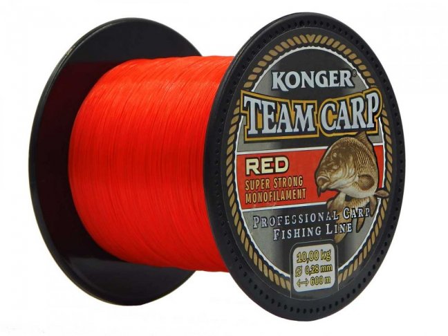 Konger Team Carp Red 600m - Varianta: 0.25mm/8,00kg