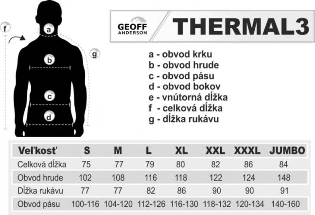 Thermal 3 pulóver Geoff Anderson - čierny - Veľkosť: M