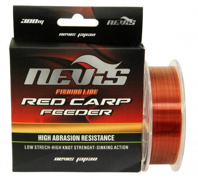 NEVIS Red Carp Feeder 150m/300m - Veľkosť: 150m/0,18mm/4,4kg