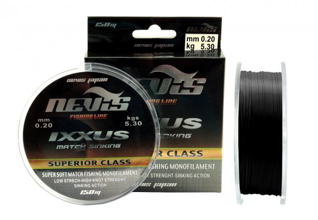 NEVIS Ixxus Match 150m - čierny - Veľkosť: 0.15mm/2,80 kg