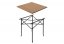 Skládací stolek Delphin CAMPSTA - Rozměr: 60x60x60cm