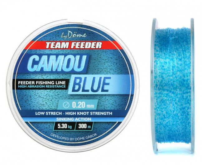 By Döme Team Feeder Camou Blue 300m - Velikost: 0.20mm/5,3kg