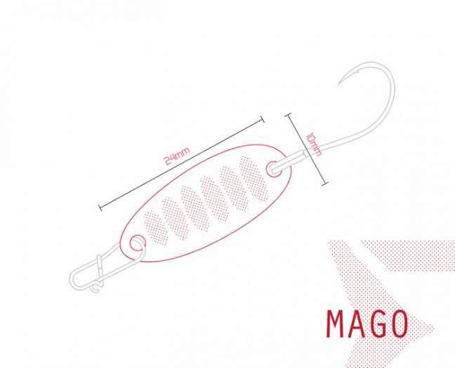 Villantó Delphin MAGO - Méret: 2g WAMP Hook #8