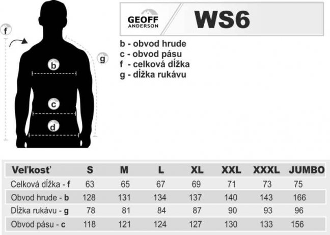 Bunda Geoff Anderson WS 6 - Velikost: XL