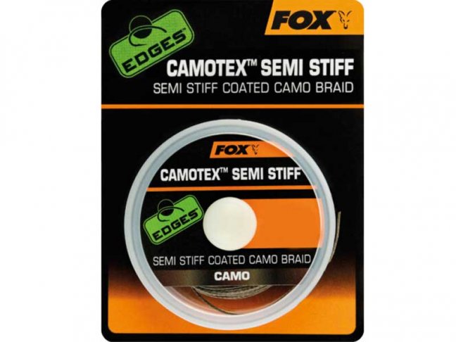 Fox Edges Camotex Semi Stiff Coated Camo Braid 20m - Típus: 35lb/15,9kg/20m
