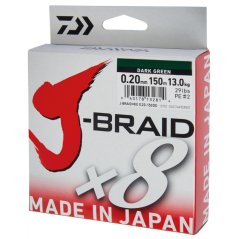 DAIWA J-BRAID X8 zelená 150m