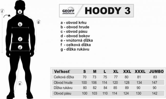 Celoročná flísová bunda HOODY3 Geoff Anderson-Blackleaf - Veľkosť: S