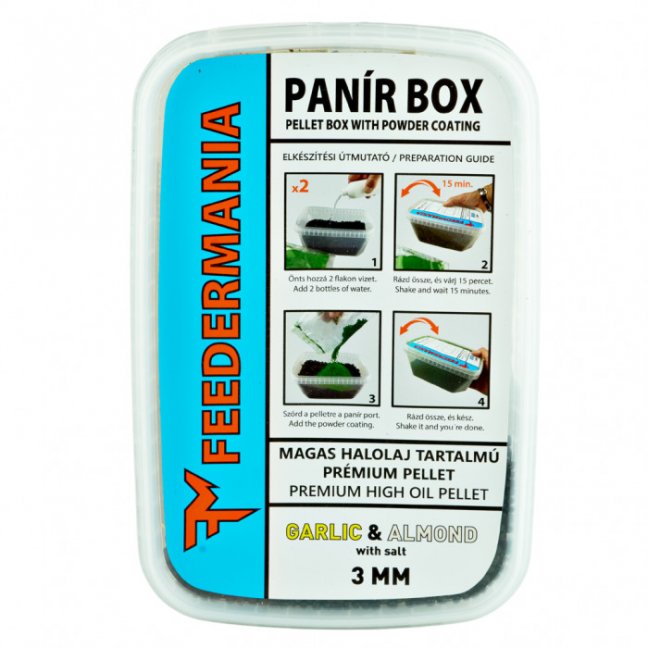 Feedermánia Panír Box 3mm Cesnak-mandle/Garlic-almond