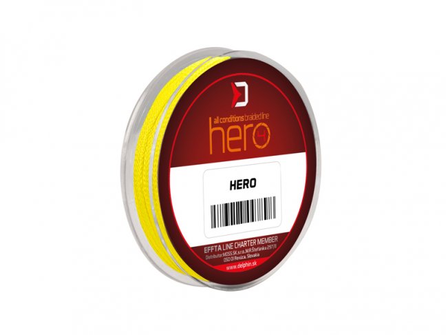 Delphin HERO 4 / fluo sárga - Méret: 0,12mm 8,2kg   15m