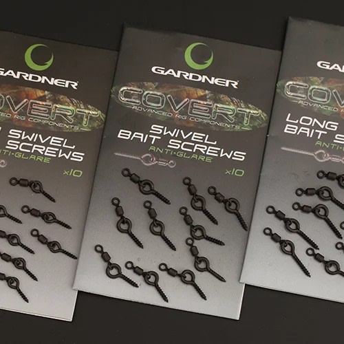 Gardner Kolíček s obratlíkem Covert Swivel Bait Screws Anti Glare 10ks - Varianta: Mini (5mm)