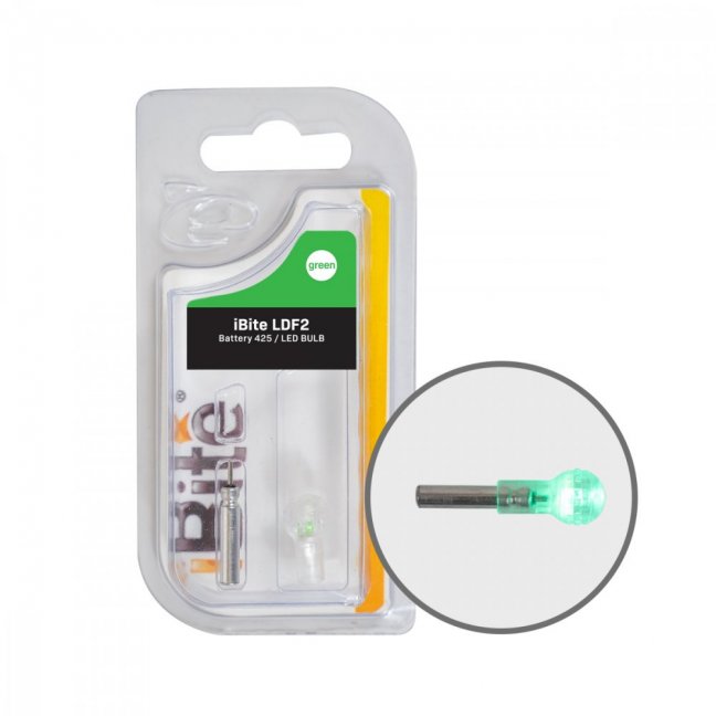 Batéria iBite 425 + balenie LED tvaru Bulb (hruška) - Varianta: Batéria + Bulb Led Zelená