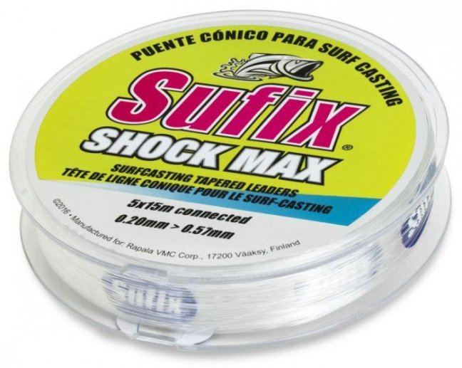 Sufix Shock Max 5×15 m číry - Veľkosť: 0,26-0,57mm