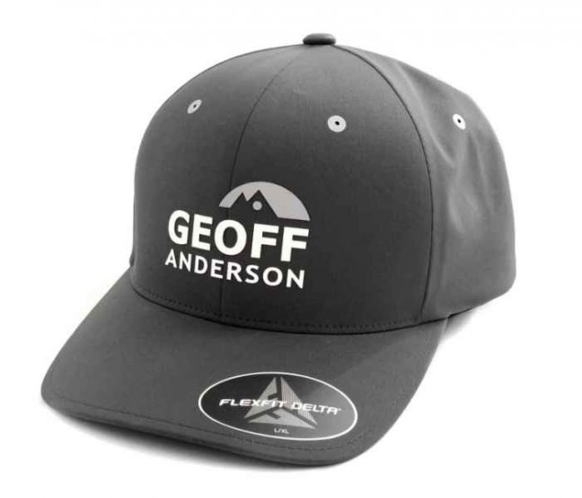 Kšiltovka Geoff Anderson FlexFit Delta šedá - Velikost: L/XL