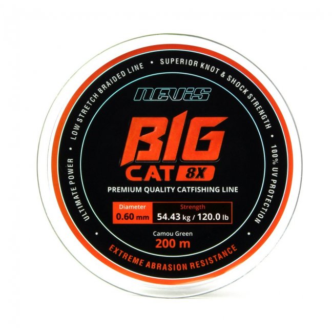 NEVIS Big Cat pletená šňůra 200m - Velikost: 0,50mm