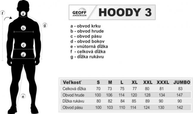 Celoroční fleecová bunda HOODY3 Geoff Anderson - černá - Velikost: M