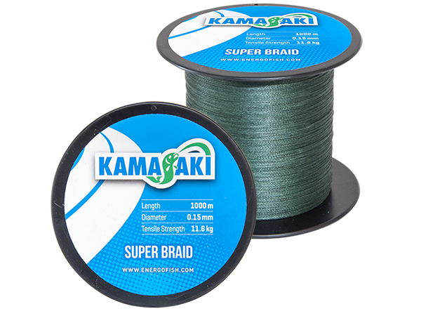 Kamasaki šnúra Super Braid 1000m - Varianta: 0,10mm 7,6kg