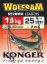 Konger Strong wolframove lanko 15kg - Varianta: 25cm