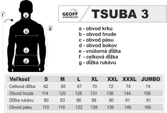 Bunda Geoff Anderson TSUBA 3 - Veľkosť: S