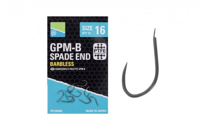Preston GPM-B Spade End Hooks - Méret: 12