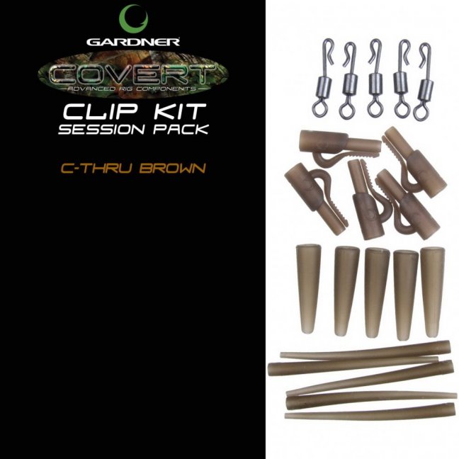Gardner Systémek Covert Clip Kit - Varianta: C-Thru Brown(Průhledná hnědá)