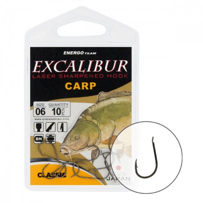 Excalibur Horog Carp Classic - Típus: Ns 1 (6Ks/bal.)