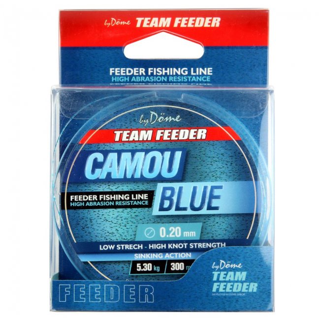 By Döme Team Feeder Camou Blue 300m - Veľkosť: 0.20mm/5,3kg