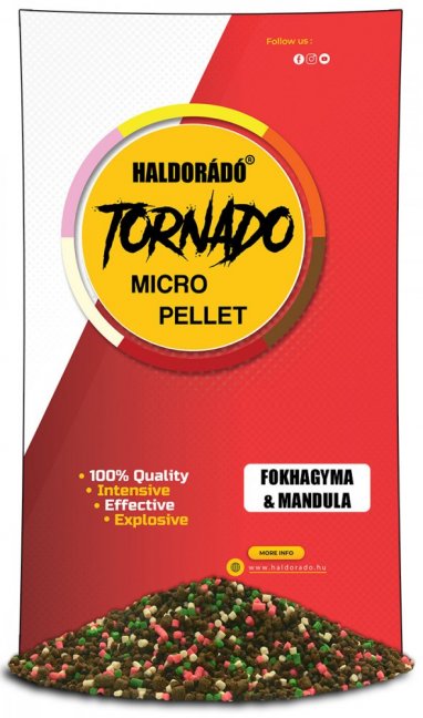 Haldorado Tornado Micro Pellet - Česnek-mandle