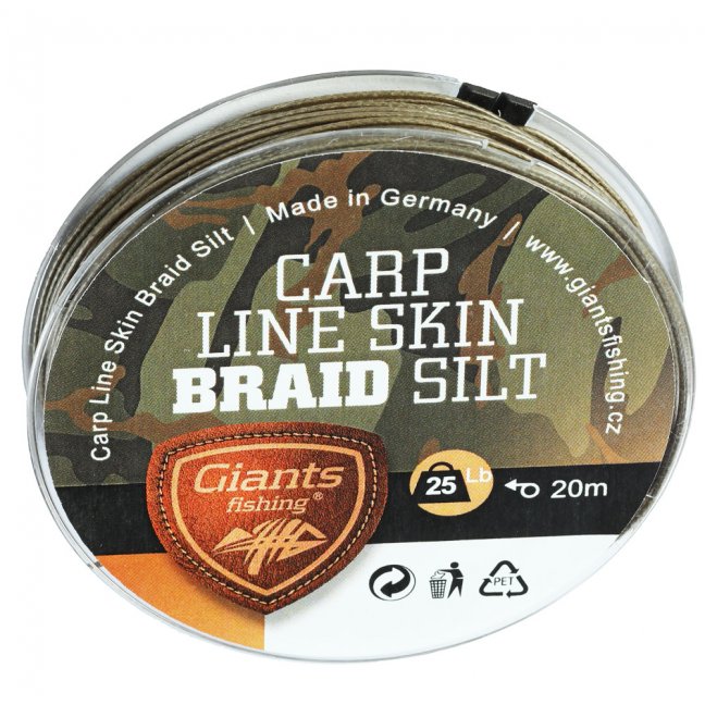 Giants fishing svlékací šnůra Carp Line Skin Braid - Varianta: 20m/25Lb/Silt