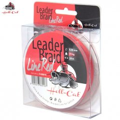 Hell-Cat pletená nadväzcová šnúra Leader Braid Line Red 20m