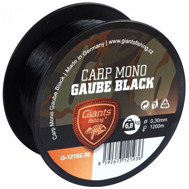 Giants fishing Carp Mono Gaube Black 1000m/1200m - Varianta: 1000m/0,40mm/8,7kg