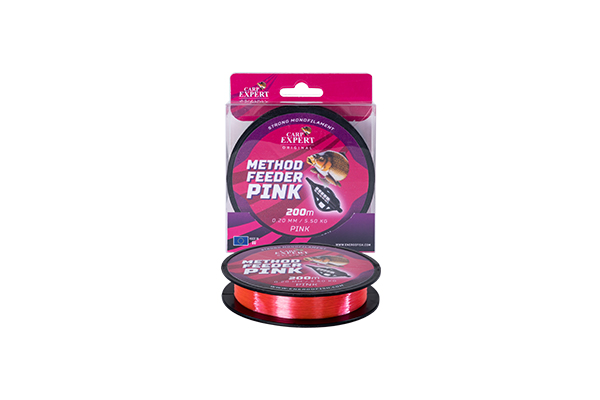 Zsinór Carp Expert Method Feedder Pink 200M - Típus: 0,20Mm 200M 5,5Kg