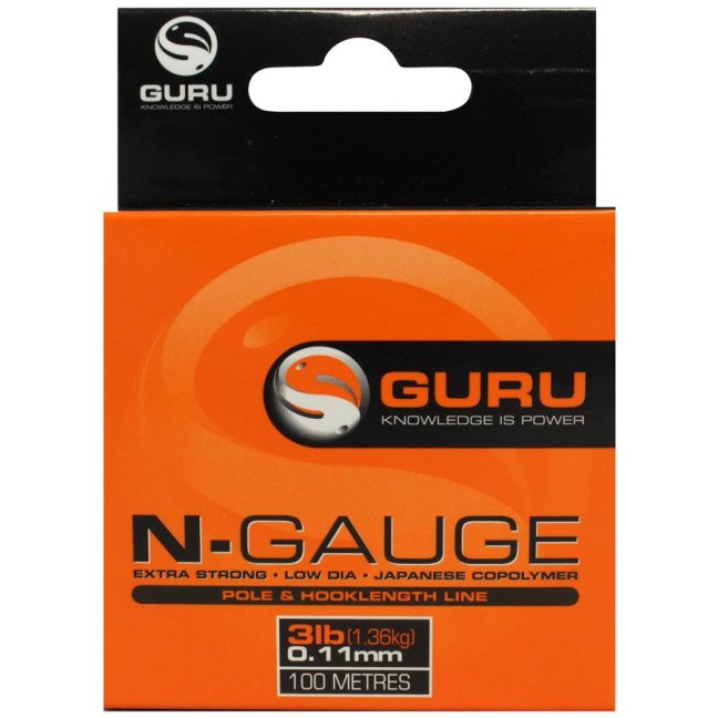 GURU N-Gauge 100m - Varianta: 0,11mm/3lb/1.4kg