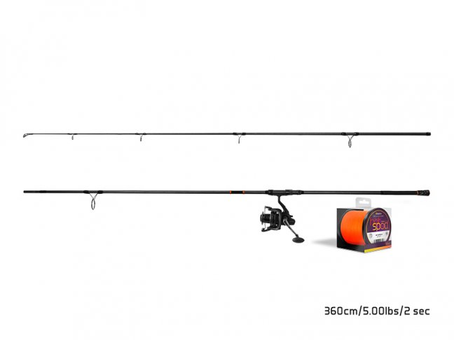 Spodový set Delphin SPODCarp - Rozměr: 360cm + 8T + 0,14mm