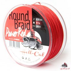 Hell-Cat Splétaná šňůra Round Braid Power Red 1000m